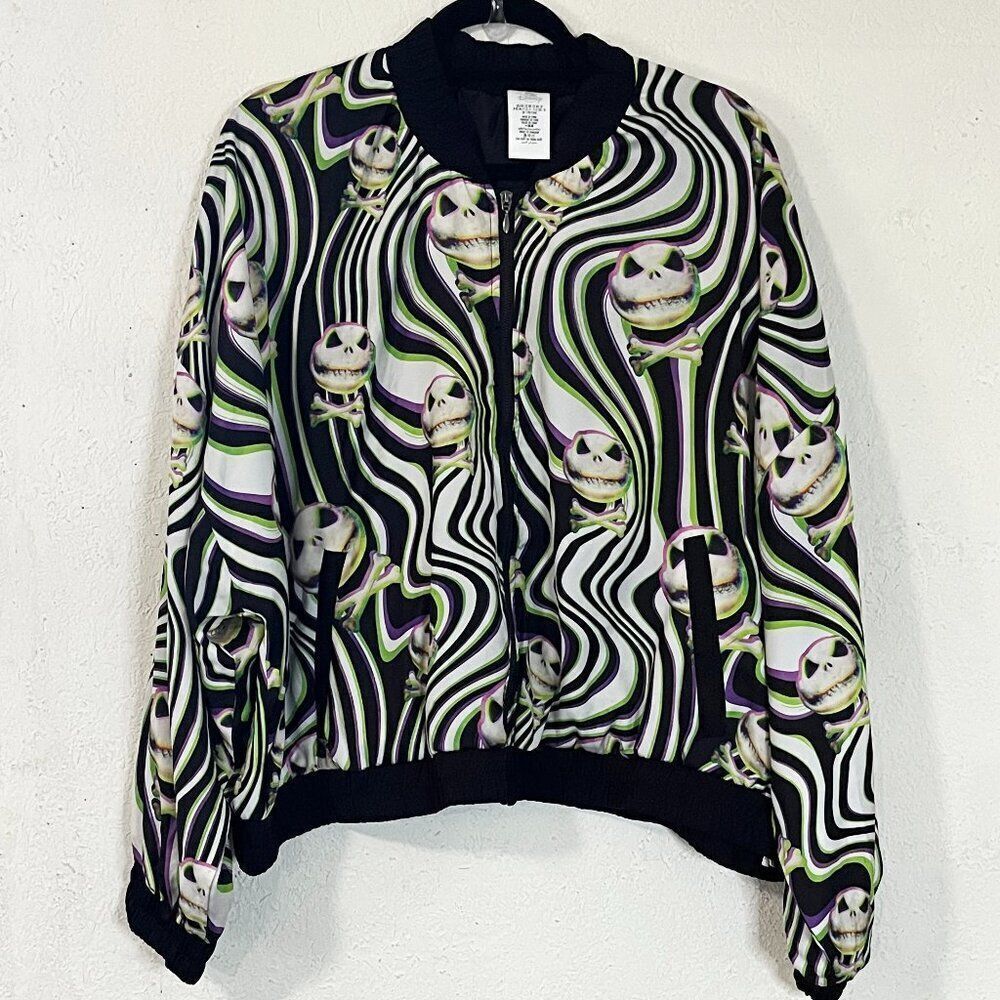 Disney Parks‎ Nightmare Before Christmas Jack Skellington Bomber Jacket NWT 1X